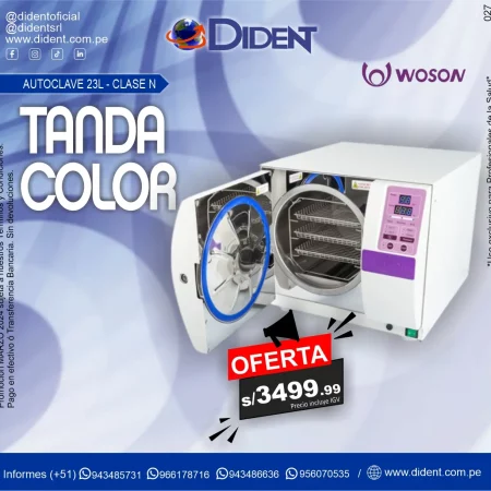 Autoclave Gravitacional Tanda Color 23L Clase N - Woson